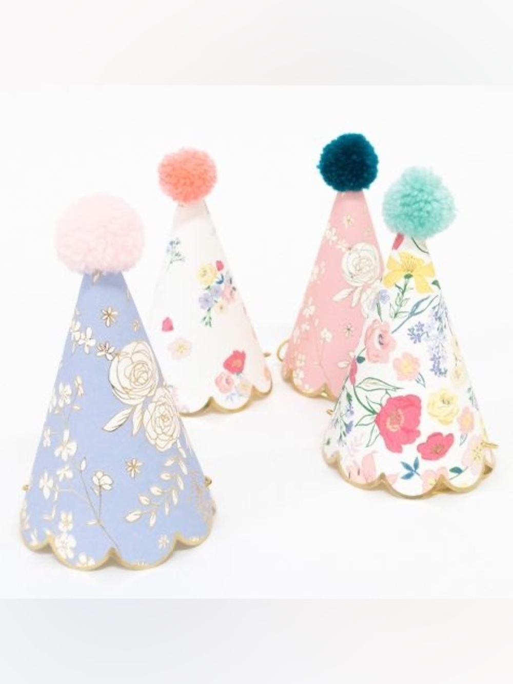 Meri Meri Floral Pastel Party Hats (Brand New in Box!!) - Picture 2 of 7